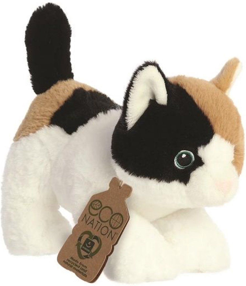 Eco Nation Pluchen kuscheln Lapjeskat 22 cm