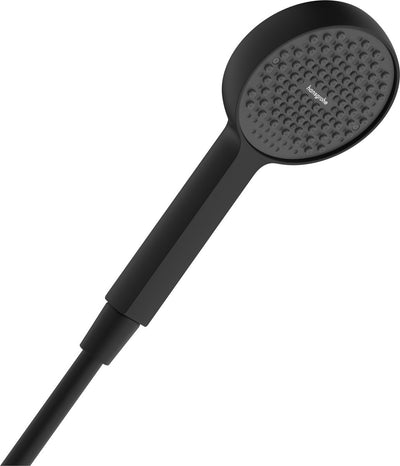 Hansgrohe activatera s – Handbrause – Ecosmart+ wassersparend – 95 mm Größe – 1 Strahlfunktion – mattschwarz