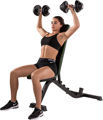 Tunturi ub40 Utility Bench Fitnessbank – Hantelbank – Trainingsbank – Bauchmuskelbank – verstellbar – Farbe: Schwarz – inkl. kostenlose Trainings-App