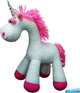 Pullover Wackeltierpullover Einhorn - Einhornfarbe: Weiß-Rosa