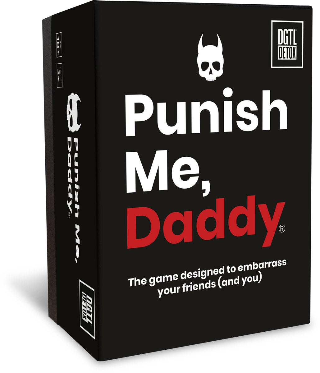 Dgtl Detox Punish Me, Daddy – urkomisches Kartenspiel für Erwachsene – Wahrheit-oder-Pflicht-Partyspiel mit Wendungen – 2–4 Spieler – englische Version