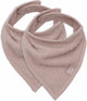 Jollein - Lätzchen Bandana - Baumwolle - Babylätzchen - 2 Stück - Wildrose - 2 Stück