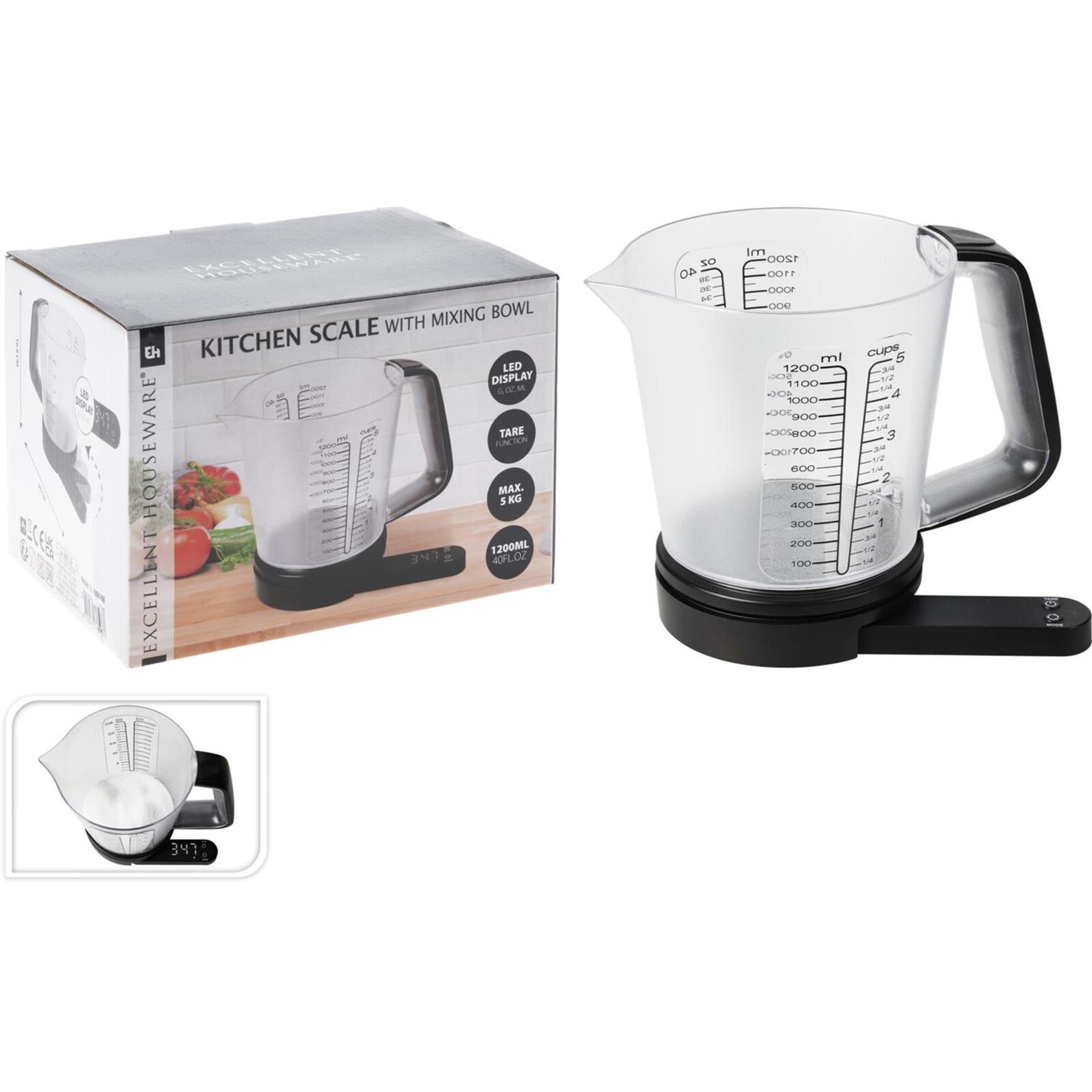 Ausgezeichnete Hauswaren -Hauswaren -Küchenskala mit Messbecher 1200 ml