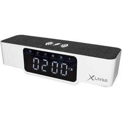 Qi-Wireless-Ladegerät mit Wecker xlayer 215766 weiß