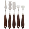 Creativ Company Spachtelset mit Muster, L: 17-21 cm, B: 2-3 cm, 5 Stück 1 Box