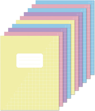Kangaro-Notizbücher A5 – mit Diamant 10 mm – Pastellfarben – 10 Stück – k-583006