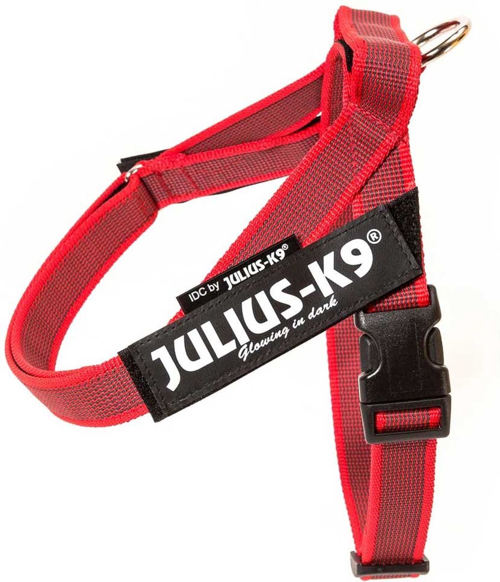 Julius K9 Julius-K9 IDC®Color Grey® Gürtelgeschirr, L – Größe 1, rot