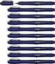Stabilo worker+ - Tintenroller 0,5 mm - Naturfarben Wildblume - Ultramarinblau - Schachtel mit 10 Stück