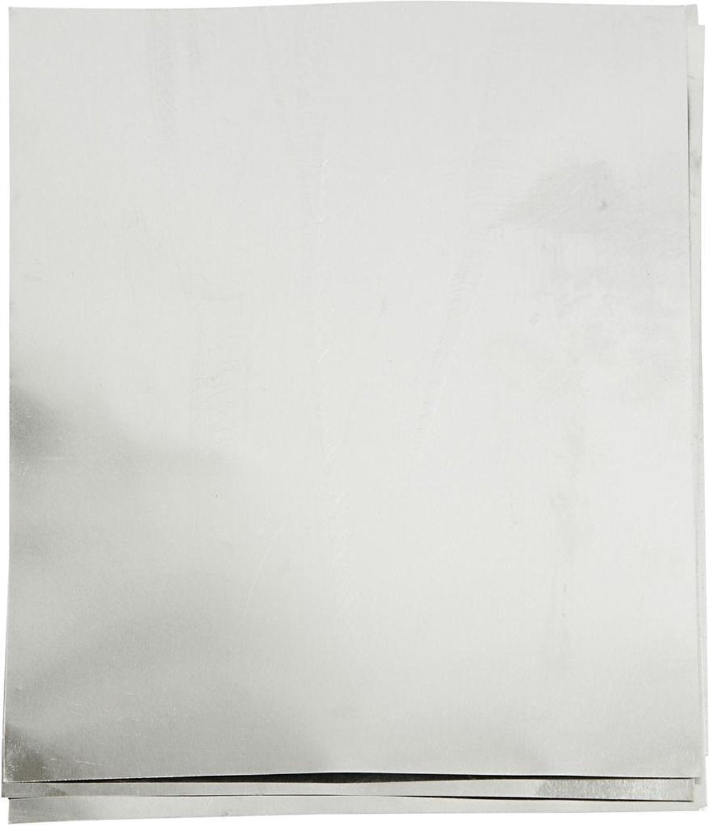 Creativ Company Prägefolie, A5, Blatt 148x210 mm, Stärke 0,9 mm, Silber, 10 Stück 1 Karton