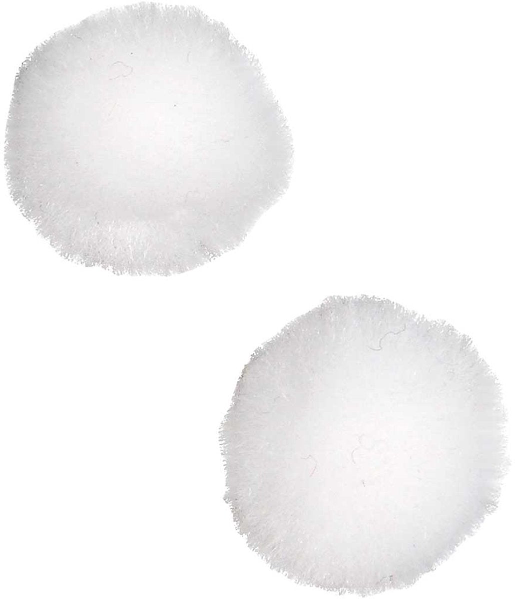 Creativ Company Pompons, D 20 mm, weiß, 100 Stück 1 Box