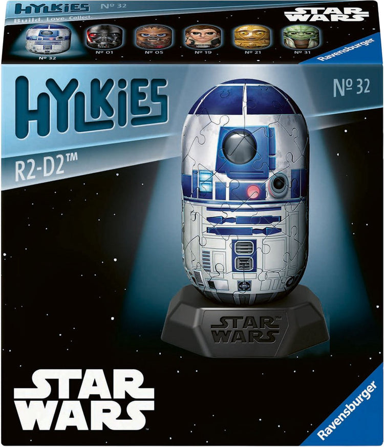 Ravensburger 3D-Puzzle Hylkies Star Wars R2D2 - 54 Teile.