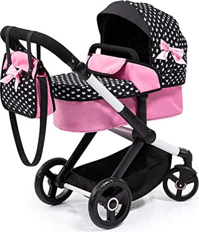 Bayer Design - Puppenwagen Xeo in Schwarz, Weiß und Pink