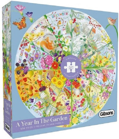 Gibsons – ein Jahr im Garten (von Claire Comerford) – 500 Teile 49 x 49 cm (B x H) – Puzzle für Erwachsene