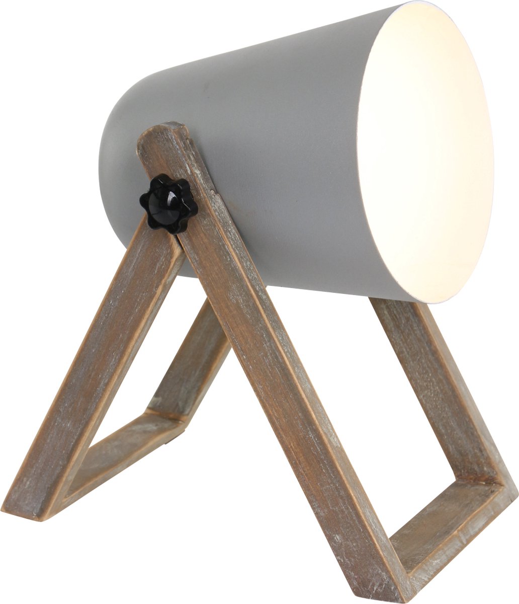 Rl lebe dein Licht Reality Marc - Tischlampe - Grau - exkl. 1x E27 4,9 W - Schnurschalter