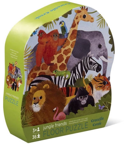 Crocodile Creek Bodenpuzzle Dschungelfreunde – 36 Teile – ab 3 Jahren