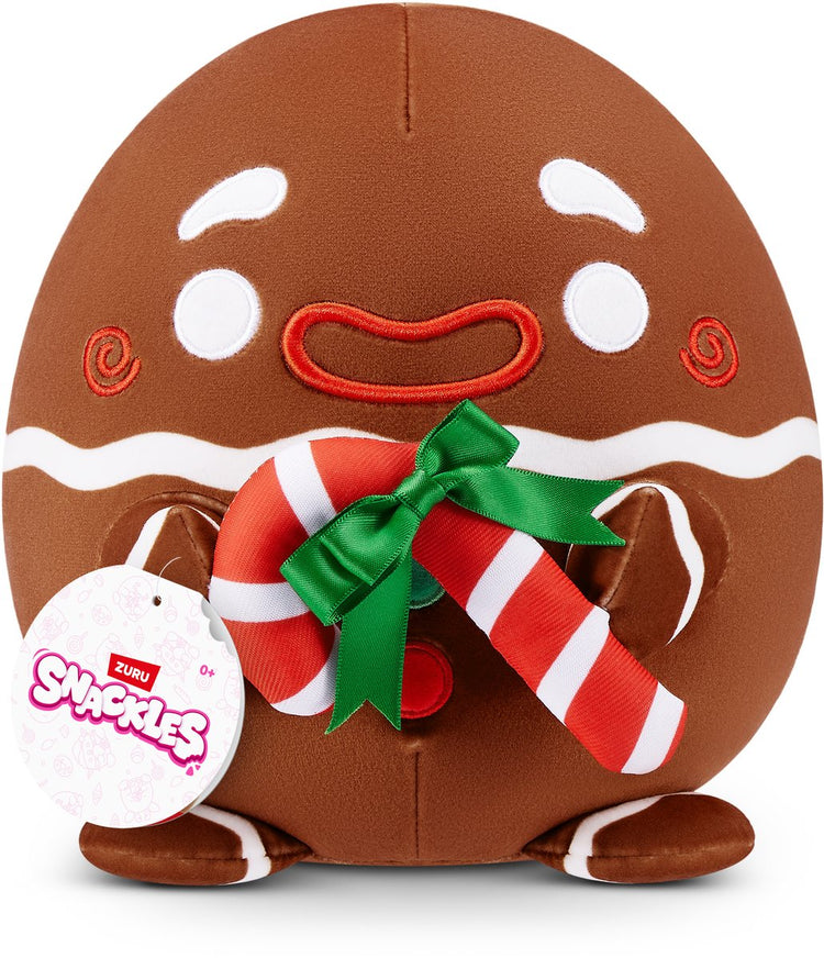 Snackles Christmas Serie 2 Kuscheltier von 20 cm (Ingwer) von Zuru