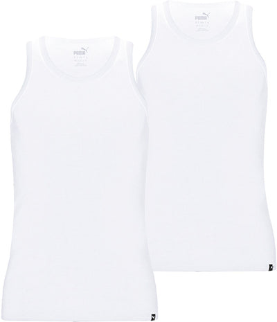 Puma Herren-Alltagsshirt – Weiß – S – 2 Paar
