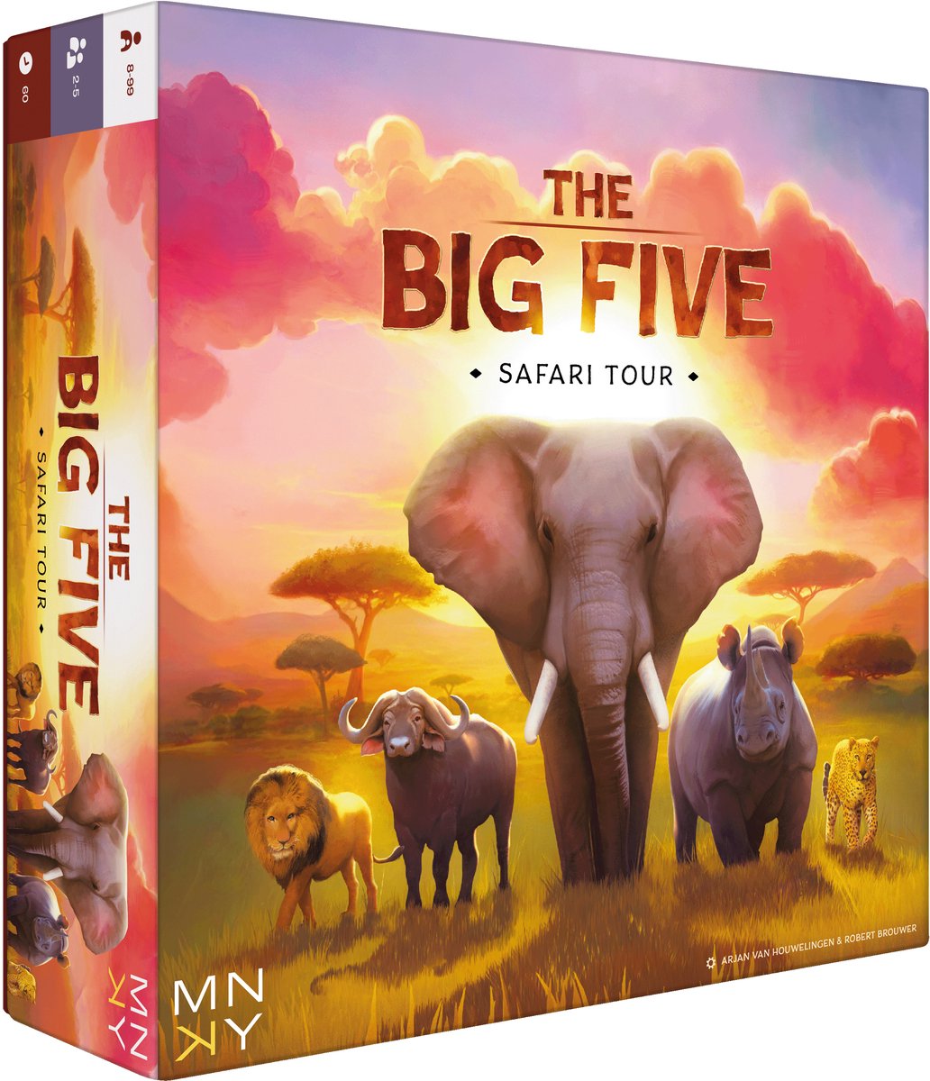 Rebo Publishers Mnky – das Big-Five-Brettspiel