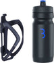 BBB Cycling Flexcage – Leichter Flaschenhalter mit Flasche – 550 ml – Schwarz Blau – Rennrad Mountainbike – Trinkflaschenhalter Fahrrad – BBC-36C