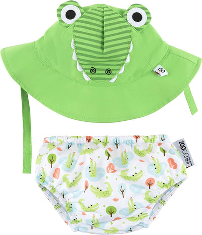 Zoocchini UV-Schwimmwindelset Aidan der Alligator mittel
