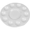 Creativ Company Palette, Rundpalette mit 11 Fächern, D 17 cm, weiß, 10 Stück 1 Karton