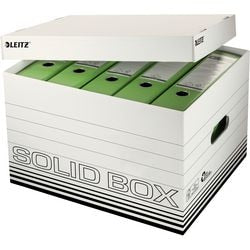 Archivboxen mit Klappdeckel Leitz massiv 20 kg weiß