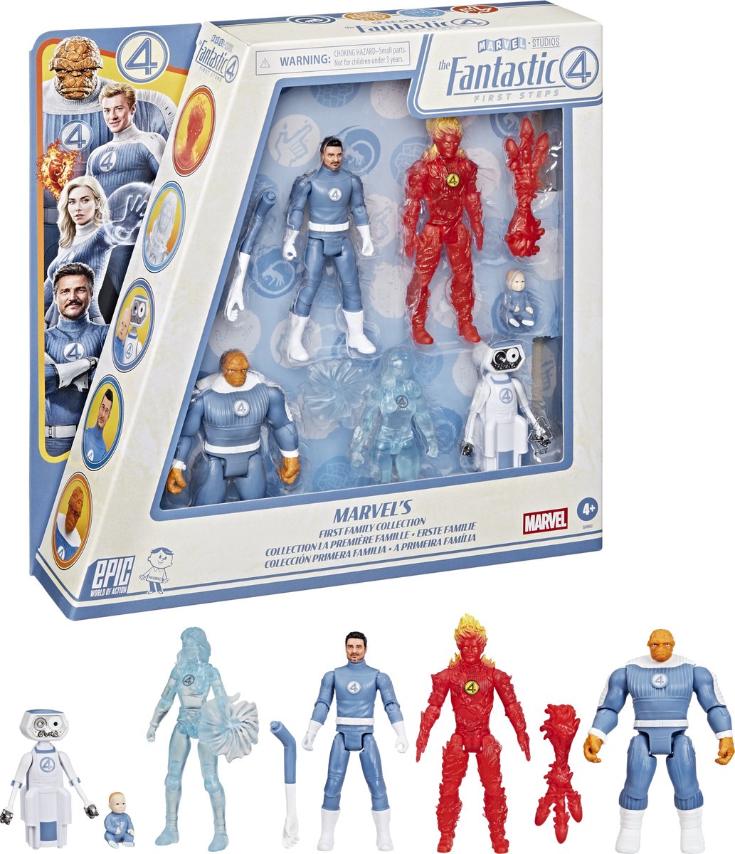 Marvel Studios: The Fantastic Four Epic World of Action – die erste Familienkollektion – Actionguren