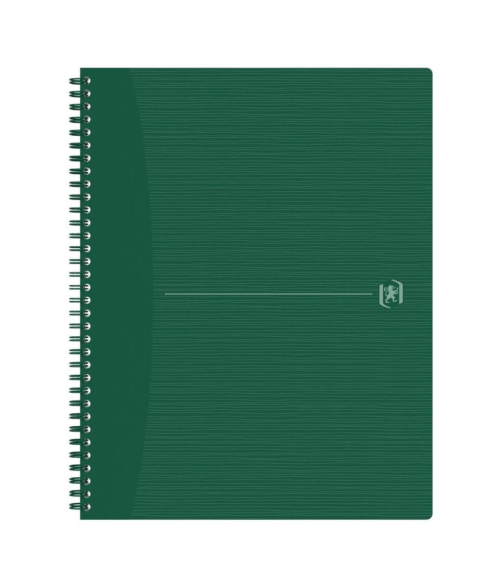 Oxford Origins – nachhaltiges Notizbuch – A4+ – kariert 5 mm – 70 Blatt – grün