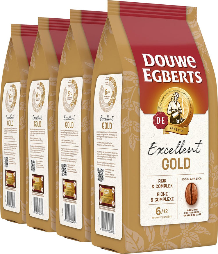 Douwe Egberts ausgezeichnete Goldkaffeebohnen – 4 x 1 kg