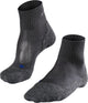 Falke TK2 Cool Short Anti-Blister Wandersocken aus dickem Lyocell-Funktionsmaterial Damen Grau – Größe 35-36