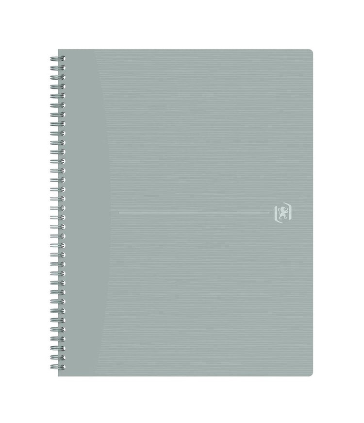 Oxford Origins – nachhaltiges Notizbuch – A4+ – kariert 5 mm – 70 Blatt – Grau