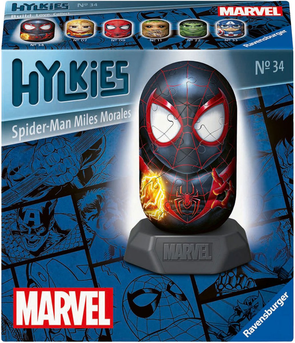 Ravensburger 3D-Puzzle Hylkies Marvel Miles Morales - 54 Teile.