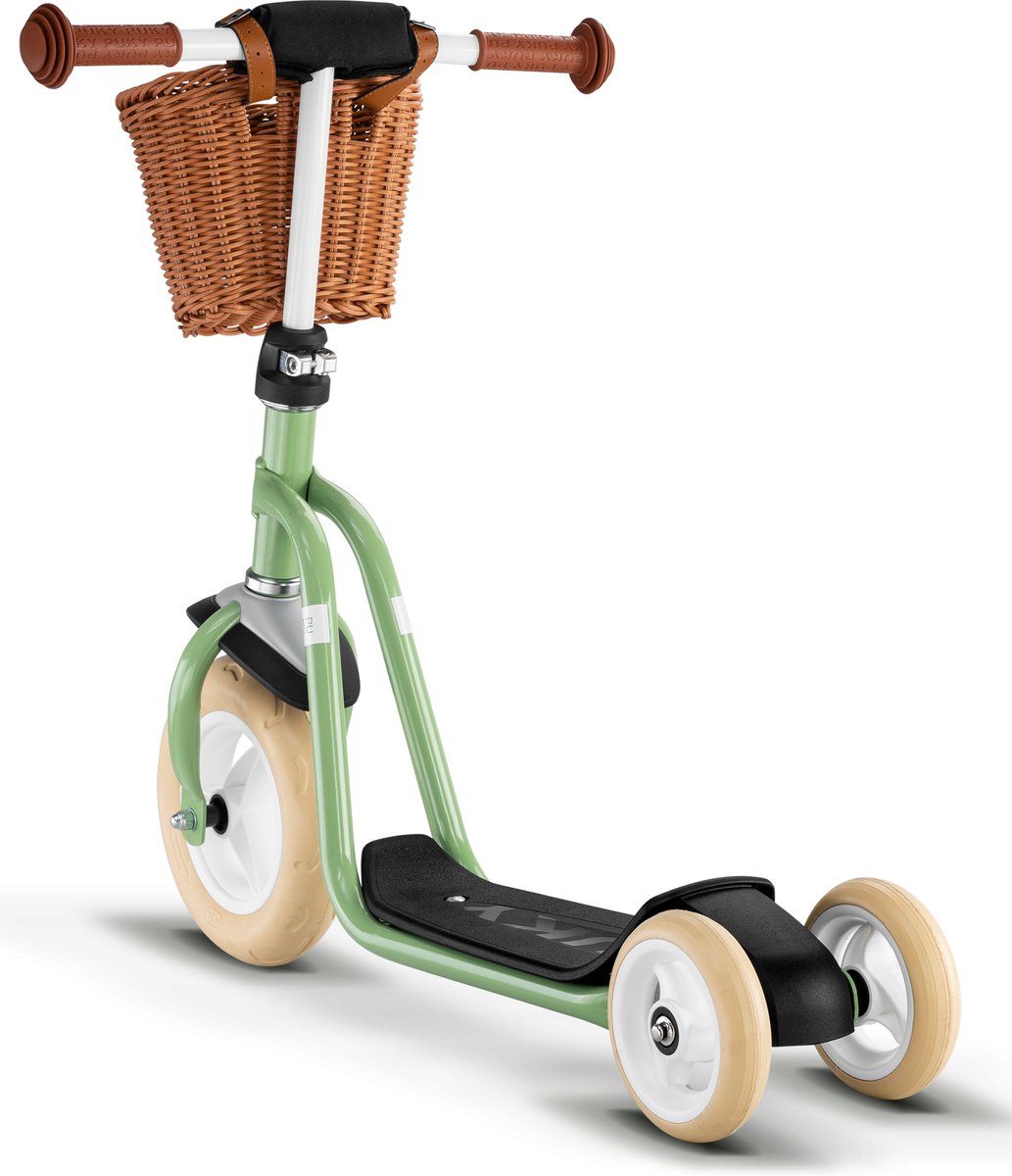Puky Kinderroller - R1 - Retro Grün - mit Korb - ab 2 Jahren