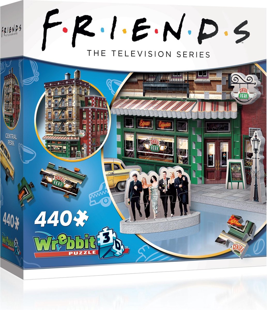 Wrebbit Friends – Central Perk (440 Teile) – 3D-Puzzle