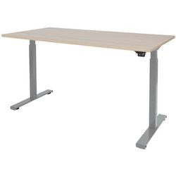 Sitz-Steh-Schreibtisch Schavenburg Dextro Basic T-Fuß Lindberg Eiche