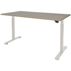 Sitz-Steh-Schreibtisch Schavenburg Dextro Basic T-Basis Robson Oak