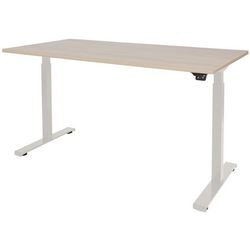Sitz-Steh-Schreibtisch Schavenburg Dextro Basic T-Fuß Lindberg Eiche