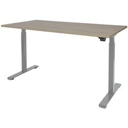 Sitz-Steh-Schreibtisch Schavenburg Dextro Basic T-Basis Robson Oak