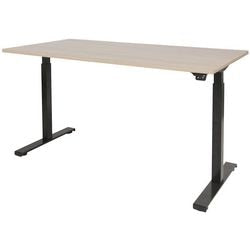 Sitz-Steh-Schreibtisch Schavenburg Dextro Basic T-Fuß Lindberg Eiche