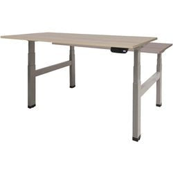 Sitz-Steh-Schreibtisch Schavenburg Dextro Basic T-Fuß Robson Oak