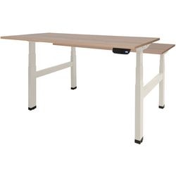 Sitz-Steh-Schreibtisch Schavenburg Dextro Plus Duo T-Fuß Havanna Kirsche