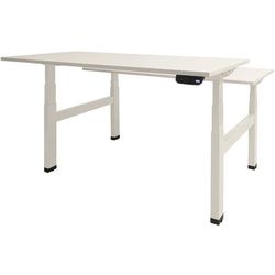 Sitz-Steh-Schreibtisch Schavenburg Dextro Plus Duo T-Fuß lindgrün