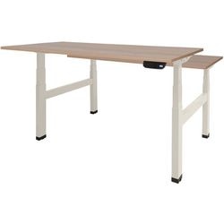 Sitz-Steh-Schreibtisch Schavenburg Dextro Plus Duo T-Fuß Havanna Kirsche
