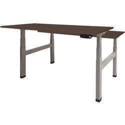 Sitz-Steh-Schreibtisch Schavenburg Dextro Basic T-Basis Logan Oak