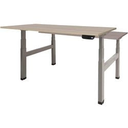 Sitz-Steh-Schreibtisch Schavenburg Dextro Basic T-Fuß Robson Oak