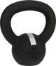 Avento Kettlebell – 6 kg – Gusseisen – Schwarz Silbergrau