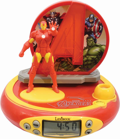 Lexibook Avengers 3D-Iron-Man-Projektoruhr mit magischen Klängen