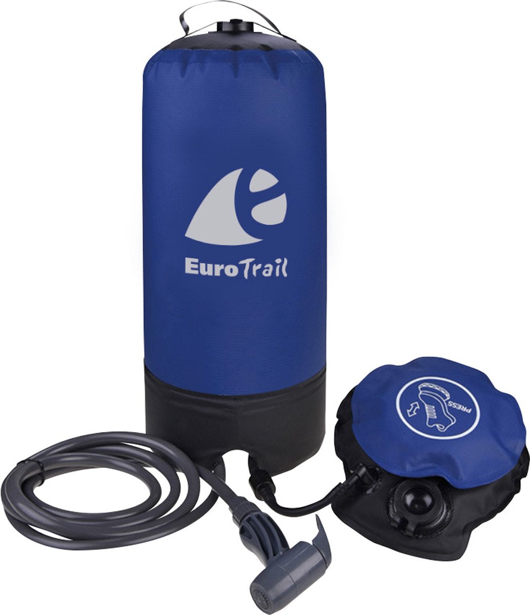 Eurotrail Camping-Fußpumpendusche – 11 Liter