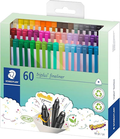 Staedtler Triplus Fineliner – Promo-Etui 60 Stück (45 + 15 gratis)