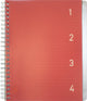 Kangaro 4-in-1-Block – A5 – Linie – 200 Seiten – 60 Gramm – Rot – 4 Stück – K-58382-4